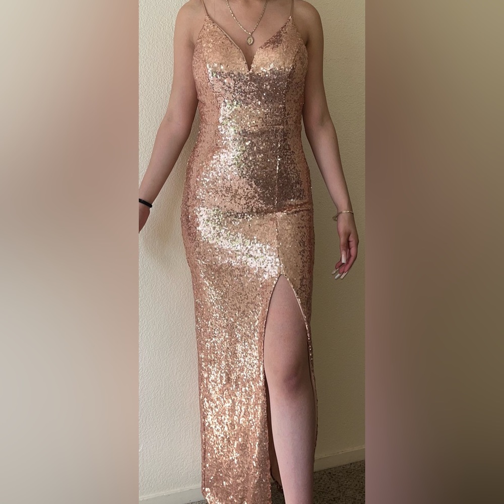 Rose gold Long Dress